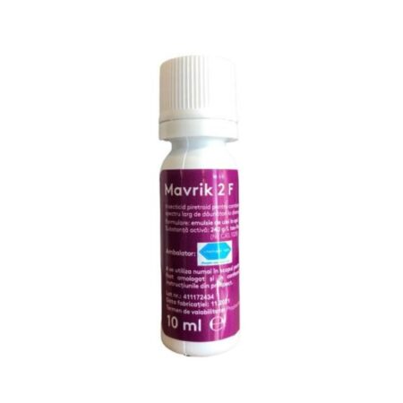 Mavrik 5 ml – Insecticid eficient pentru afide, tripsi și alți dăunători. Ideal pentru legume, flori și pomi. Acțiune rapidă, nu pătează.